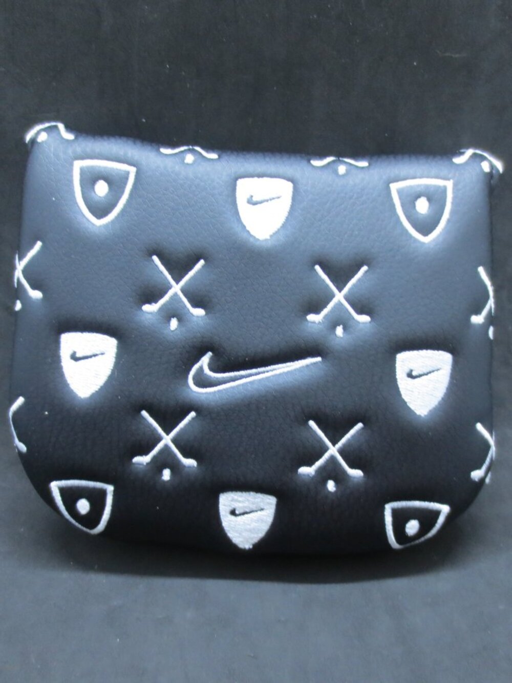 Nike Icon Golf Mallet Putter Headcover - Black / Black / White - NWT